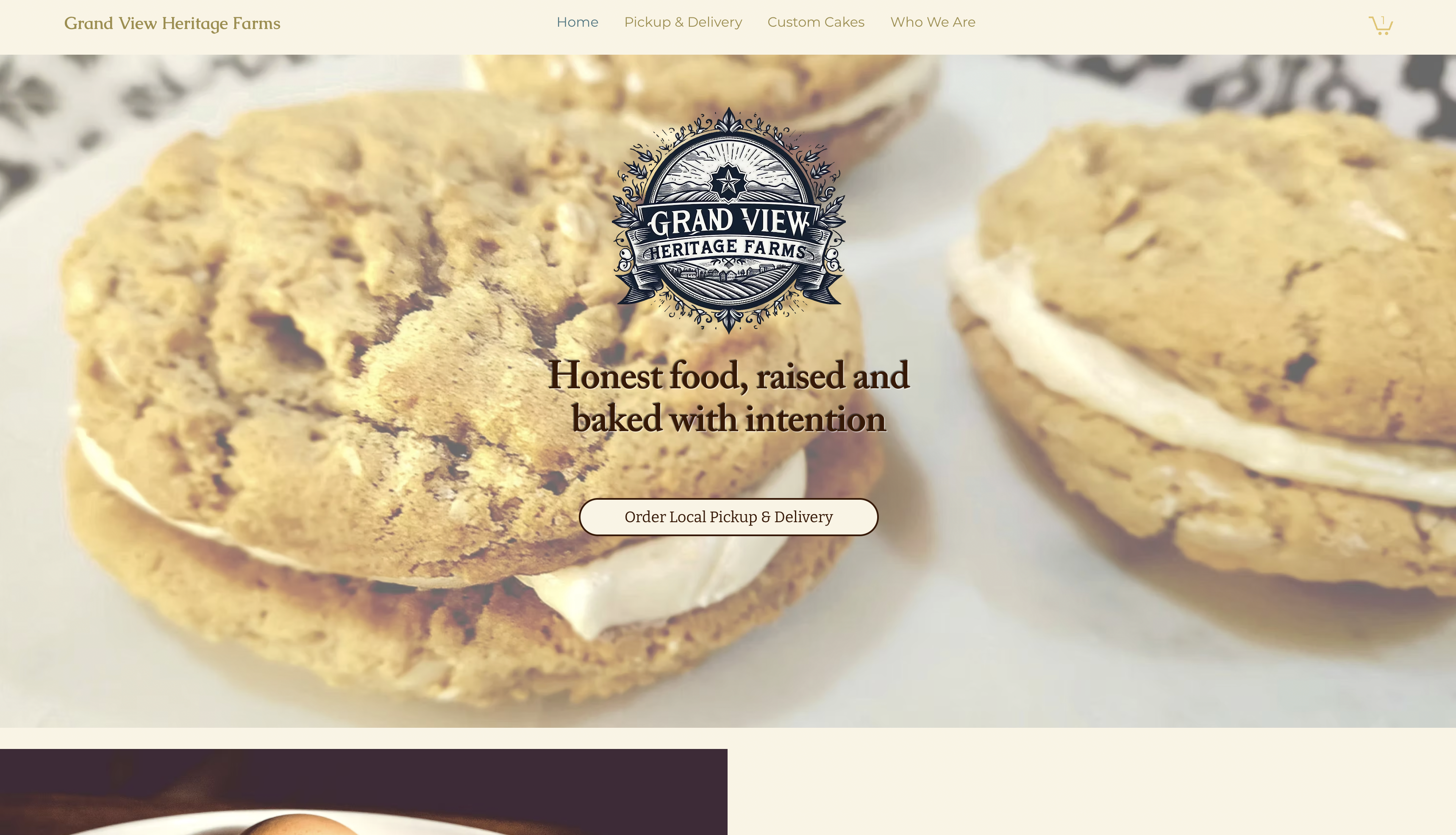 Client site screenshot